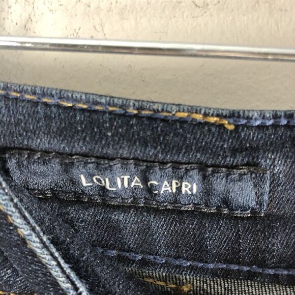 Lucky Brand Womens Size 6/28 Lolita Capri Jeans Mid‎ Rise Dark Wash Minimalist - Picture 9 of 14